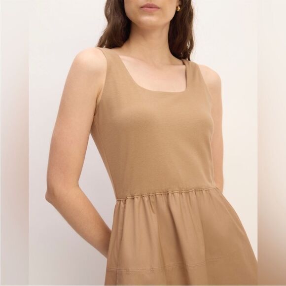 NWOT Everlane The Supima® Jersey Riviera Dress in Tiger’s Eye Size XS - Picture 12 of 13
